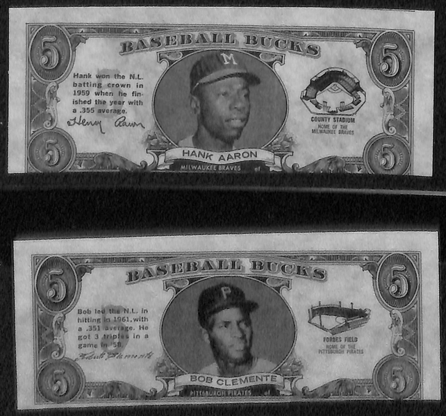 Pack-Fresh RARE 1962 Topps Bucks Baseball Card Set (All 96 in set!) w. Mantle, Mays, Koufax, Aaron, Clemente